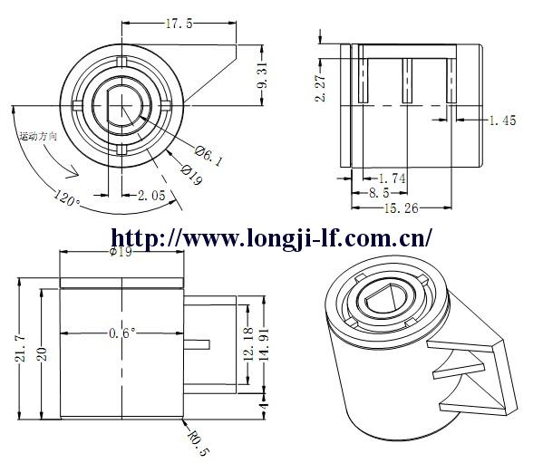 Factory direct sales: glasses box damper / bumper / twist damper / plastic rotary damper